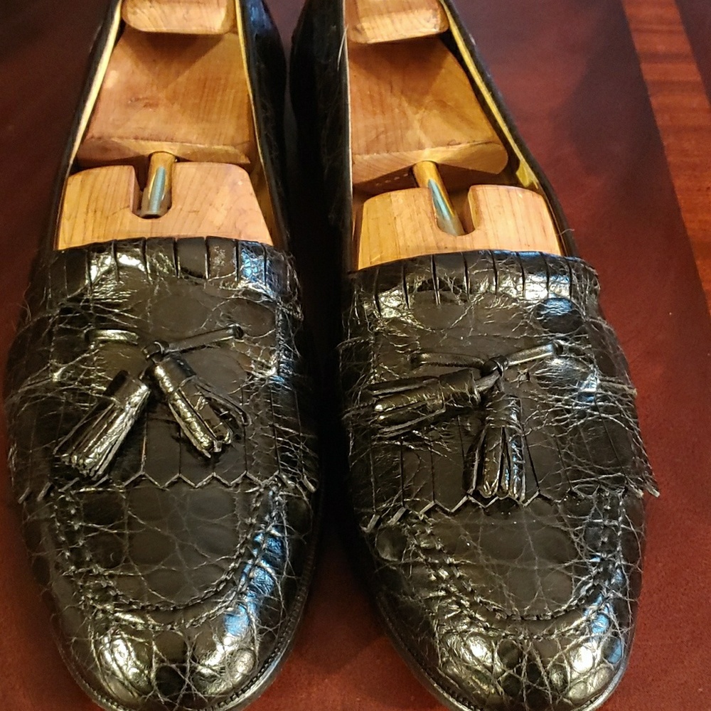Cole Haan bragano genuine crocodile shoes size 11m